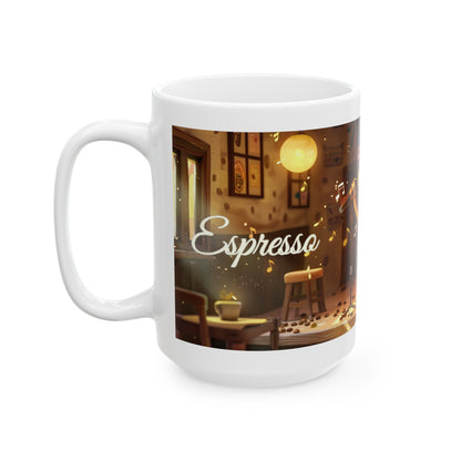 ‘Espresso Yourself’ Ceramic Mug (11oz, 15oz)