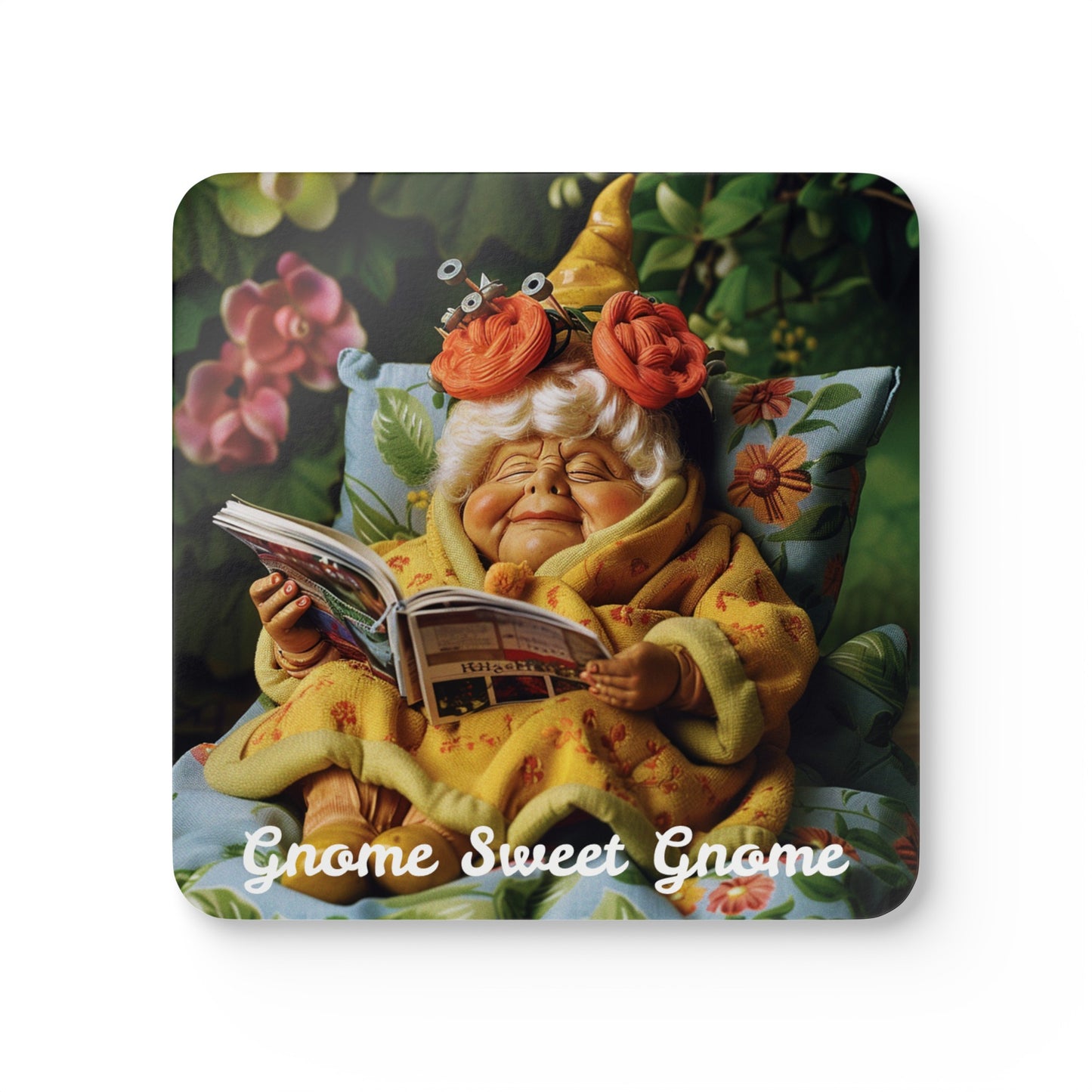 Gnome Sweet Gnome Collection - Corkwood Coaster Set (Gam Gam)