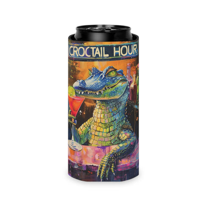 'Croctail Hour' Can Cooler (Koozie) - Slim Size