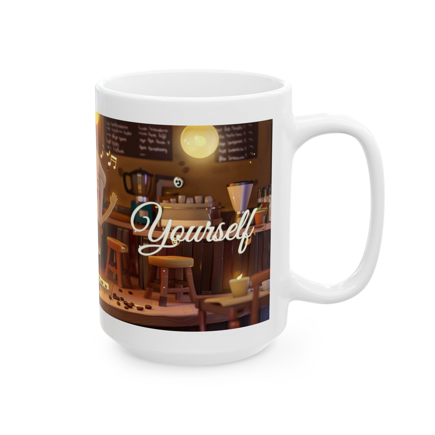 ‘Espresso Yourself’ Ceramic Mug (11oz, 15oz)