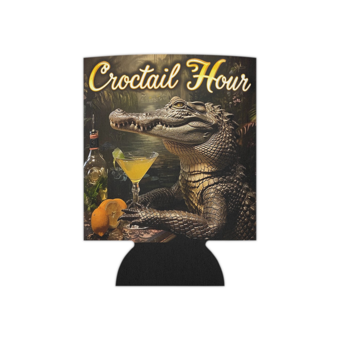 'Croctail Hour' Can Cooler (Koozie) - Regular Size