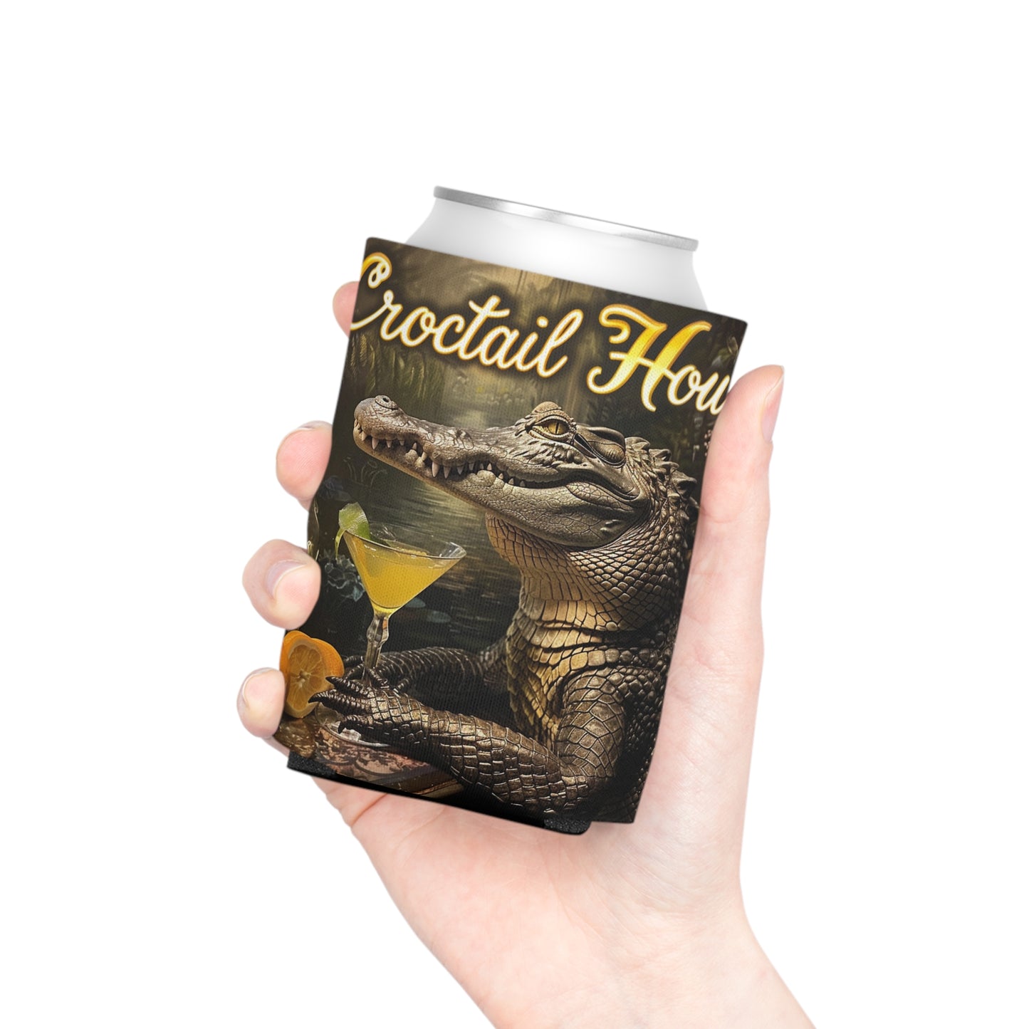 'Croctail Hour' Can Cooler (Koozie) - Regular Size