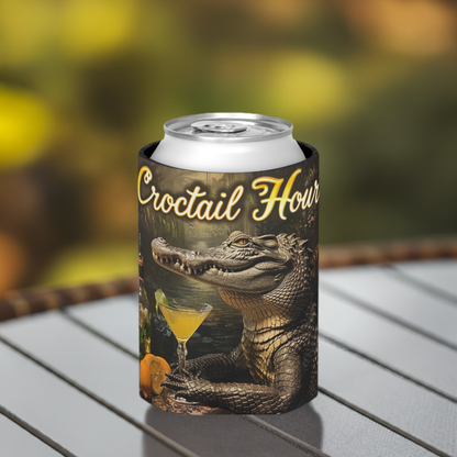 'Croctail Hour' Can Cooler (Koozie) - Regular Size